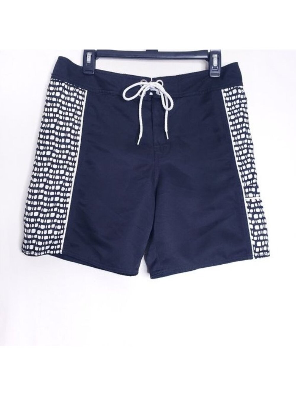 Eddie Bauer Black & White Swim Trunks Shorts Men's Size Small